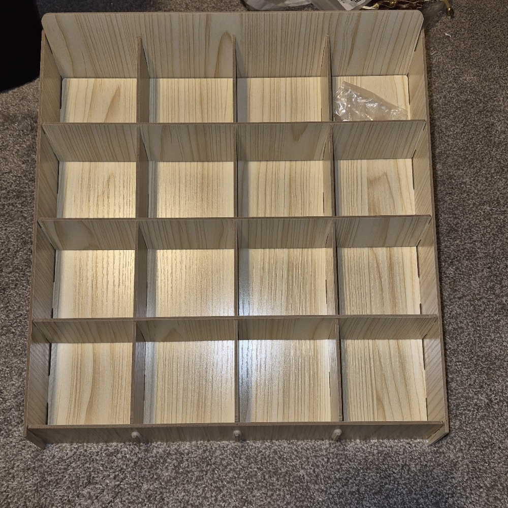 2 Wooden Grid Organizers